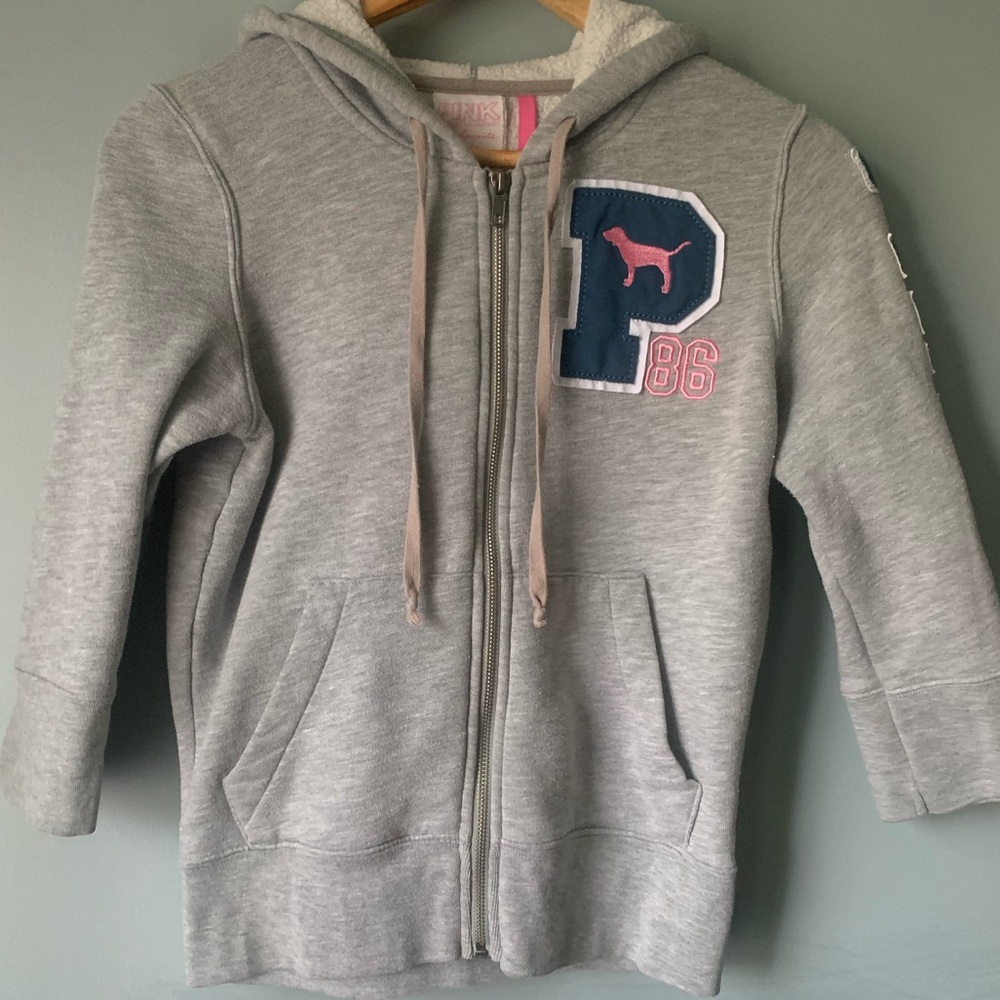 Victoria Secret Pink Zip Hoodie Size Small